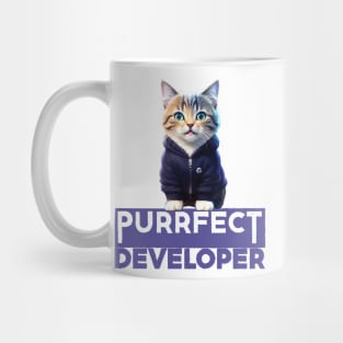 Just a Purrfect Developer Cat Mug